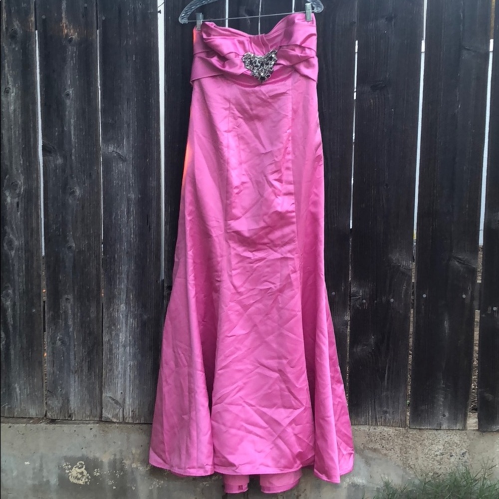 Pink Strapless Gown